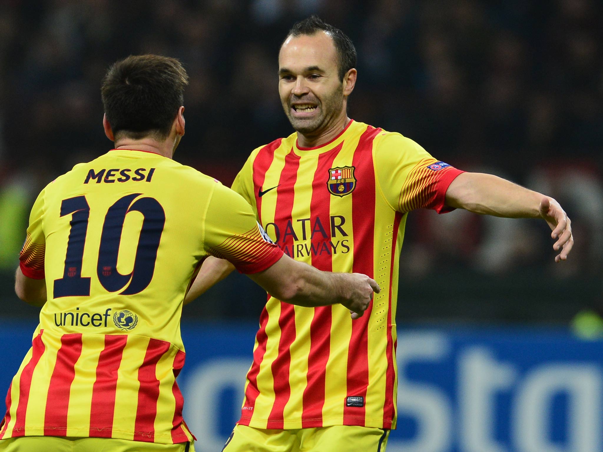 Lionel Messi and Andrés Iniesta, FC Barcelona – Squad Numbers