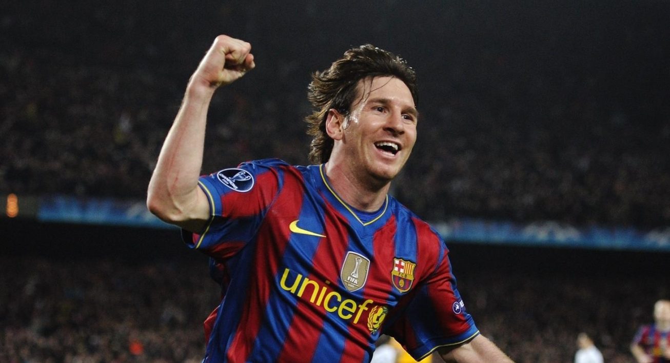 FC Barcelona レプリカ Messi 10 Barcelona 2009/2010 Away Jersey Lionel Messi #10 Large Nike Orange